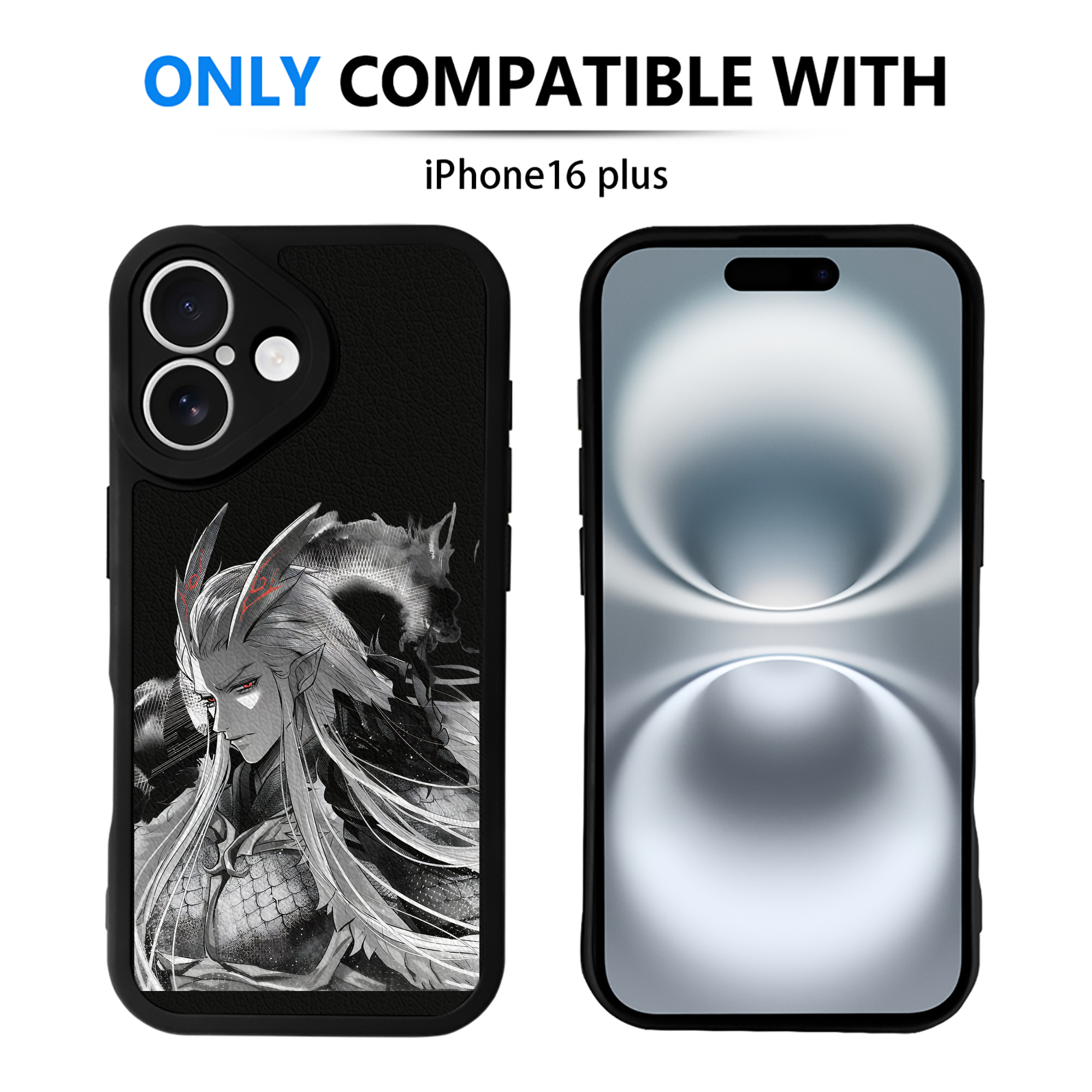 （画像用） Ne Zha 2 ナタ 魔童の大暴れ 【iPhone 16シリーズ対応】シリコンスマホケース（レザー調） 材質：シリコン